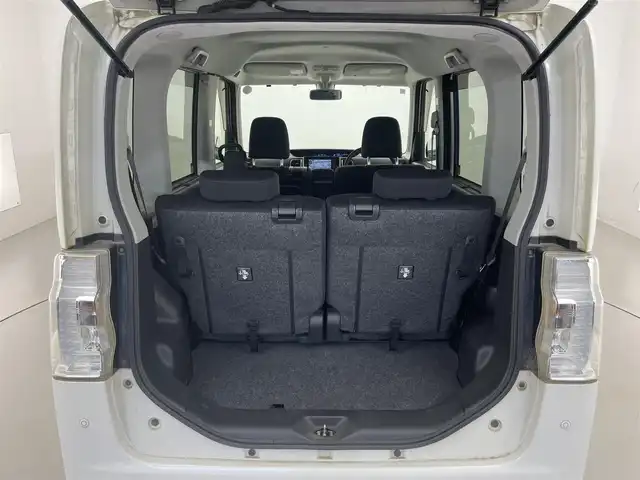 ダイハツ タント カスタム RS SAⅡ 滋賀県 2016(平28)年 9万km パールホワイトⅢ 純正７インチナビ/（Bluetooth/CD/DVD/フルセグTV)/両側パワースライドドア/レーンキープアシスト/ＬＥＤヘッドライト/プッシュスタート/スマートキー/リアサンシェード/ステアリングスイッチ/衝突被害軽減ブレーキ/ABS