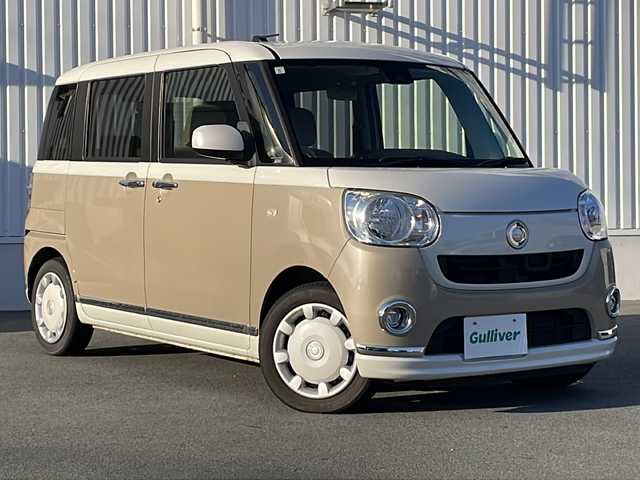 ダイハツ ムーヴ キャンバス X LTD メイクアッフ SA Ⅱ 三重県 2017(平29)年 4.7万km パールホワイトⅢ/ナチュラルベージュマイカメタリック 2トーン 純正ナビ　/両側パワースライドドア　/バックカメラ　/衝突軽減システム　/オートライト　/アイドリングストップ　/コーナーセンサー　/ステアリングスイッチ　/ＥＴＣ　/電動格納ミラー　/スペアキー　/純正フロアマット