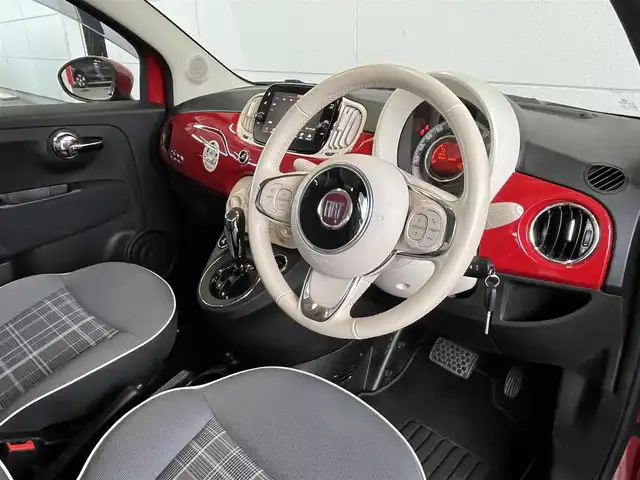 フィアット ５００ 1．2 ポップ 山形県 2019(令1)年 3.2万km ロッソ・オフィチーナ Chocomooエディション/純正AWスタッドレス(175/65/R14)有り/純正ディスプレイオーディオ/・Bluetooth/USB/・AppleCarPlay/AndoroidAuto/キーレス/アイドリングストップ