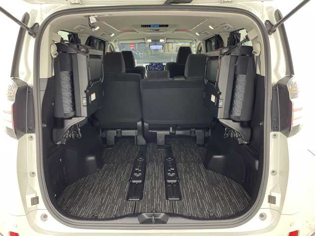 トヨタ ヴェルファイア Z 兵庫県 2015(平27)年 5万km ホワイトパールクリスタルシャイン ・社外10インチナビ（CN-F1X10BGD）/CD/DVD/Blu-ray/TV/SD/USB/HDMI/・バックカメラ/・純正11インチフリップダウンモニター（V11T-R62C）/・ビルトインETC/・両側パワースライドドア/・社外デジタルインナーミラー型前後ドライブレコーダー/・AC１００V電源/・社外車高調/・社外20インチアルミホイール/・nanoe/・LEDヘッドライト/・オートライト/・フォグランプ/・スマートキー/・プッシュスタート