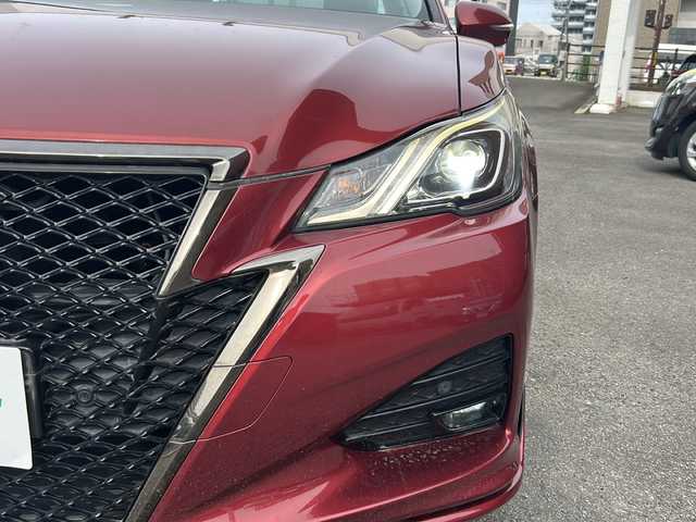 トヨタ クラウン ハイブリッド アスリートSJ-フロンティアLTD 群馬県 2017(平29)年 4.8万km ダークレッドマイカメタリック ワンオーナー/純正ナビ/CD/DVD/BD/BT/TV/バックカメラ/コーナーセンサー/ETC/追従クルコン /ウッドコンビハンドル/ドラレコ/黒ハーフレザーシート/前席シートヒーター/ステアリングヒーター