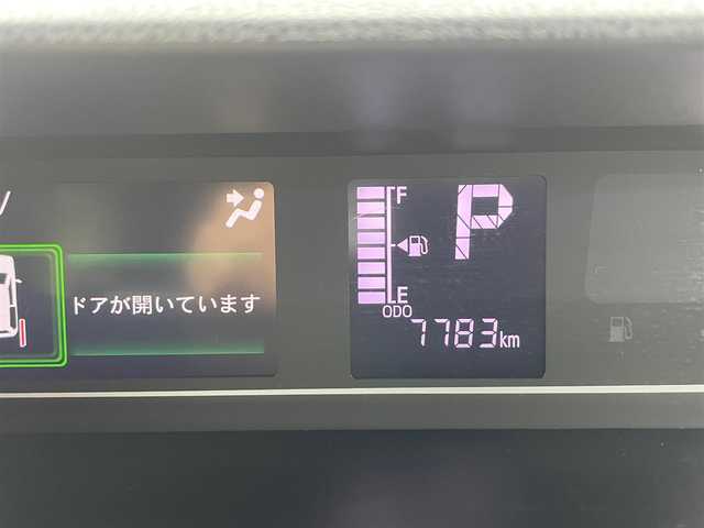 ダイハツ タント カスタム RS 広島県 2021(令3)年 0.8万km ブラックマイカメタリック ワンオーナー/純正９インチSDナビ/地デジ/全方位モニター/スマートアシスト/アダプティブクルーズコントロール/両側パワースライドドア/ハーフレザーシート/シートヒーター/LEDヘッドランプ/オートライト/LEDフロントフォグランプ/キーフリーシステム/スペアキー×１/ビルトインETC/社外１５インチアルミ/純正積み込み/新車時整備手帳/　　【保証書】/取扱説明書