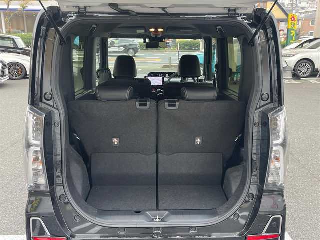 ダイハツ タント カスタム RS 広島県 2021(令3)年 0.8万km ブラックマイカメタリック ワンオーナー/純正９インチSDナビ/地デジ/全方位モニター/スマートアシスト/アダプティブクルーズコントロール/両側パワースライドドア/ハーフレザーシート/シートヒーター/LEDヘッドランプ/オートライト/LEDフロントフォグランプ/キーフリーシステム/スペアキー×１/ビルトインETC/社外１５インチアルミ/純正積み込み/新車時整備手帳/　　【保証書】/取扱説明書
