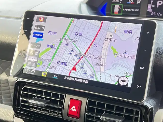 ダイハツ タント カスタム RS 大分県 2021(令3)年 0.9万km ブラックマイカメタリック ワンオーナー/純正SDナビ(NSZN-Y71DS)/【フルセグTV/Bluetooth/DVD/CD/SD/ラジオ】/外部端子接続：USB/純正前後録画ドライブレコーダー/全方位モニター/スマートアシスト/アダプティブクルーズコントロール/両側パワースライドドア/ハーフレザーシート/DN席シートヒーター/LEDヘッドランプ/オートライト/LEDフロントフォグランプ/キーフリーシステム/スマートキー2本/ビルトインETC/社外15インチアルミ/純正AW＋タイヤ積み込み/保証書/取扱説明書