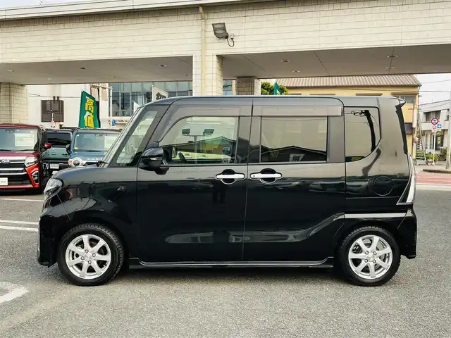 ダイハツ タント カスタム RS 大分県 2021(令3)年 0.9万km ブラックマイカメタリック ワンオーナー/純正SDナビ(NSZN-Y71DS)/【フルセグTV/Bluetooth/DVD/CD/SD/ラジオ】/外部端子接続：USB/純正前後録画ドライブレコーダー/全方位モニター/スマートアシスト/アダプティブクルーズコントロール/両側パワースライドドア/ハーフレザーシート/DN席シートヒーター/LEDヘッドランプ/オートライト/LEDフロントフォグランプ/キーフリーシステム/スマートキー2本/ビルトインETC/社外15インチアルミ/純正AW＋タイヤ積み込み/保証書/取扱説明書