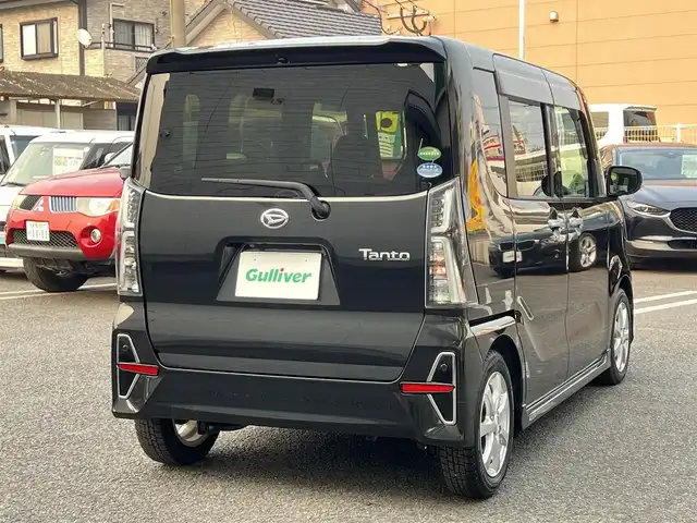 ダイハツ タント カスタム RS 大分県 2021(令3)年 0.9万km ブラックマイカメタリック ワンオーナー/純正SDナビ(NSZN-Y71DS)/【フルセグTV/Bluetooth/DVD/CD/SD/ラジオ】/外部端子接続：USB/純正前後録画ドライブレコーダー/全方位モニター/スマートアシスト/アダプティブクルーズコントロール/両側パワースライドドア/ハーフレザーシート/DN席シートヒーター/LEDヘッドランプ/オートライト/LEDフロントフォグランプ/キーフリーシステム/スマートキー2本/ビルトインETC/社外15インチアルミ/純正AW＋タイヤ積み込み/保証書/取扱説明書