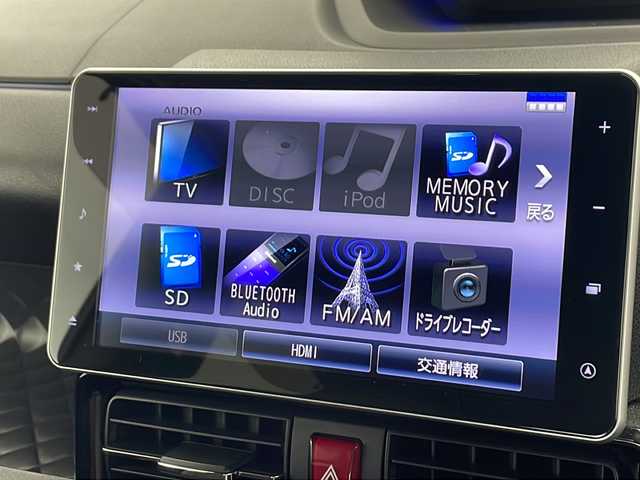 ダイハツ タント カスタム RS 千葉県 2021(令3)年 0.9万km ブラックマイカメタリック 全方位カメラ/スマートアシスト/　レーダークルーズコントロール/衝突軽減ブレーキ/　クリアランスソナー/先行車発進警報/　標識認識機能/レーンキープアシスト/純正SDナビ（NSZN-Y71DS）/　Bluetooth/CD/DVD/フルセグTV/ETC/純正ドライブレコーダー前方/ハーフレザーシート/シートヒーター（D/N席）/両側パワースライドドア/LEDヘッドライト/オートライト/オートハイビーム/サマータイヤ付純正アルミホイール積み込み