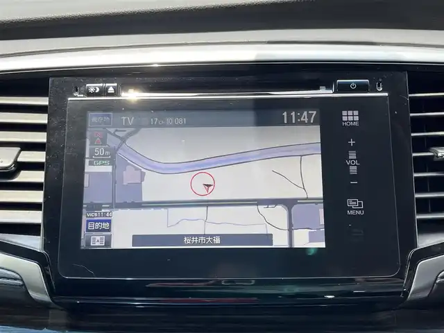 ホンダ オデッセイ ハイブリッド アブソルートセンシングEXパック 奈良県 2016(平28)年 4.6万km クリスタルブラックパール 純正ナビ　/フルセグＴＶ　/BT/CD/DVD/USB/HDMI/iPod/パノラミックビューモニター　/ビルトインＥＴＣ　/追従型クルーズコントロール　/ハーフレザーシート　/パワーシート　/ホンダセンシング　/ＬＥＤヘッドライト　/スマートキー　/オットマン
