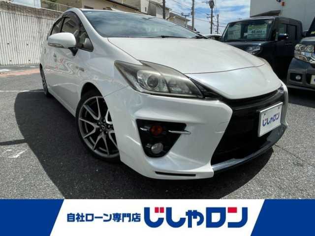 トヨタ プリウス S ツーリングセレ G’s 福岡県 2014(平26)年 11.5万km ホワイトパールクリスタルシャイン (株)IDOMが運営する【じしゃロン八幡西店】の自社ローン専用車両になります。こちらは現金またはオートローンご利用時の価格です。自社ローンご希望の方は別途その旨お申付け下さい/純正HDDナビ(NHZD-W62G)/【Bluetooth・CD・DVD・TV】/純正アルミホイール/純正フロアマット/純正エアロ/バックカメラ/カーテンエアバック/ETC/G’sスタートスイッチ/レーダー探知機/フロントフォグランプ/ウィンカーミラー