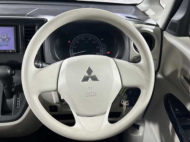 三菱 ｅＫスペース M e－アシスト 沖縄県 2019(令1)年 3万km シルキーホワイト 禁煙車/社外ナビ（CN-E310D）/　ワンセグ　Bluetooth CD　/両側スライドドア/リモコンキー/アイドリングストップ/ドアバイザー/フロアマット/スペアキー1本