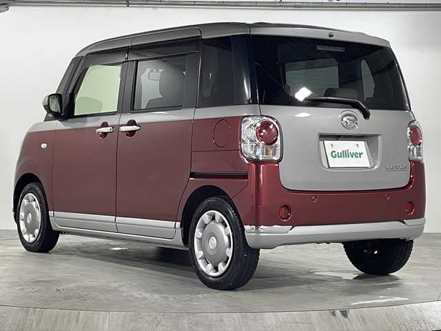 ダイハツ ムーヴ キャンバス X メイクアップ リミテッド SAⅢ 広島県 2022(令4)年 2.1万km スムースグレーマイカメタリック/ファイアークォーツレッドメタリック 2トーン 禁煙/純正ナビ/CD/DVD/DTV/Bluetooth/パノラミックビューモニター/両側パワースライドドア/オートライト/オートハイビーム/ETC/スマートキー/プッシュスタート/純正フロアマット/純正ドアバイザー/アイドリングストップ