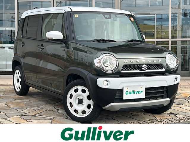 スズキ ハスラー Jスタイル 静岡県 2015(平27)年 6.9万km クールカーキパールメタリック/ホワイト2トーンルーフ ナビ機能/CD/DVD/Bluetooth/USB/HDMI/AUX/ipod/フルセグ/主要装備/・シートヒータ　/・ドライブレコーダー　/・スマートキー　/・ＥＴＣ　/・アイドリングストップ　/・ステアリングリモコン　/・オートライト　/・衝突軽減システム　/・フォグランプ　/・ヒーテッドドアミラー　/・プッシュスタート　/・純正マット/・純正アルミホイール/・横滑り防止装置