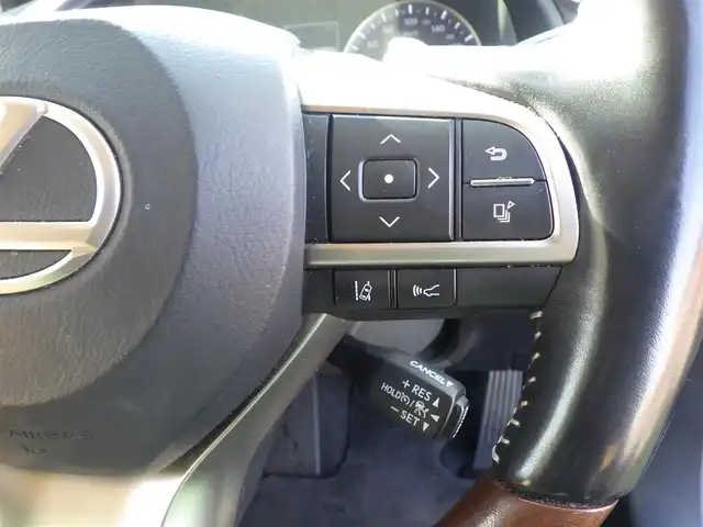 レクサス ＲＸ 450h バージョンL 千葉県 2020(令2)年 4.6万km ディープブルーマイカ Lexus Safety System+/・プリクラッシュセーフティ/・レーンディパーチャーアラート/・オートハイビーム/・レーダークルーズコントロール/・ブラインドスポットモニター/パワーバックドア/ブラウンレザーシート/前席パワーシート/エアシート/シートヒーター/リア電動リクライニングシート/ヘッドアップディスプレイ/純正SDナビ/地デジTV/【DVD/CD再生機能　Bluetooth接続】/パノラミックビューモニター/ドライブレコーダー/革巻きステアリング/ステアリングスイッチ/ステアリングヒーター/ETC（2.0）/LEDヘッドライト/フォグライト/ウインカーミラー/クリアランスソナー/純正20インチアルミホイル/サイド/カーテンエアバッグ/スマートキー