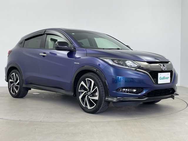 ホンダ ヴェゼル ハイブリッド RS ホンダセンシング 鹿児島県 2016(平28)年 2.2万km モルフォブルーP ホンダセンシング/・衝突軽減ブレーキ/・誤発進抑制機能/・クルーズコントロール/・車線維持支援システム/純正メモリナビ/CD/DVD/BT/フルセグTV/バックカメラ/LEDオートライト/フォグランプ/合皮ハーフレザーシート/シートヒーター/純正18インチアルミホイール/パドルシフト/アイドリングストップ/スマートキー/前後ドライブレコーダー/ビルトインETC