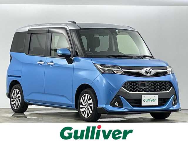 トヨタ タンク カスタムG S 愛知県 2018(平30)年 1.1万km ファインブルーマイカメタリック/シルバー2トーン 禁煙車/８インチナビ（AVIC-RL801）/(フルセグ/Bluetooth/AM/FM)/バックカメラ/衝突軽減ブレーキ/ETＣ/ドライブレコーダー/両側パワースライドドア/アイドリングストップ/クルーズコントロール/スマートキー/プッシュスタート/純正アルミホイール/純正フロアマット