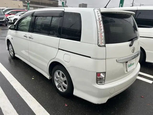 トヨタ アイシス プラタナ Vセレクション 福岡県 2014(平26)年 9.4万km ホワイトパールクリスタルシャイン 社外SDナビ(フルセグTV/DVD/BT)/バックモニター/横滑り防止装置/ドラレコ/ETC/純正フロアマット/プッシュスタート/スマートキー