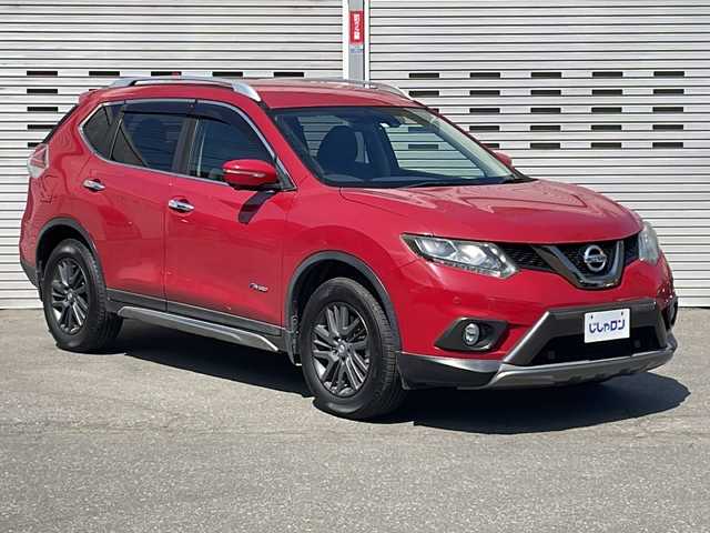 日産 エクストレイル ハイブリッド 20X ブラック エクストリーマーX ブレーキ 道央・札幌 2016(平28)年 12.4万km バーニングレッド (株)IDOMが運営する【じしゃロン札幌店】の自社ローン専用車両になります。こちらは現金またはオートローンご利用価格です。自社ローンご希望の方は別途その旨お申し付けください。/シートヒーター /スマートキー×２/クルコン/純正ナビ/フルセグTV/ルーフレール/エマブレ/オートライト/LEDライト/パワーバックドア
