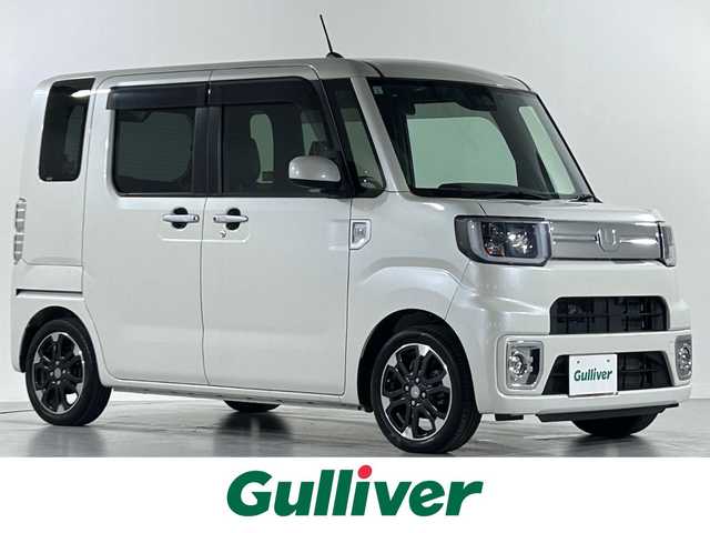 ダイハツ ウェイク G ターボ リミテッド SAⅢ 佐賀県 2019(平31)年 3.3万km パールホワイトⅢ 純正SDナビ/フルセグTV/Bluetooth/バックカメラ/ETC/前方ドライブレコーダー/両側パワースライドドア/コーナーセンサー/アイドリングストップ/スマートアシストIII/純正フロアマット/純正15インチアルミホイール/シートカバー