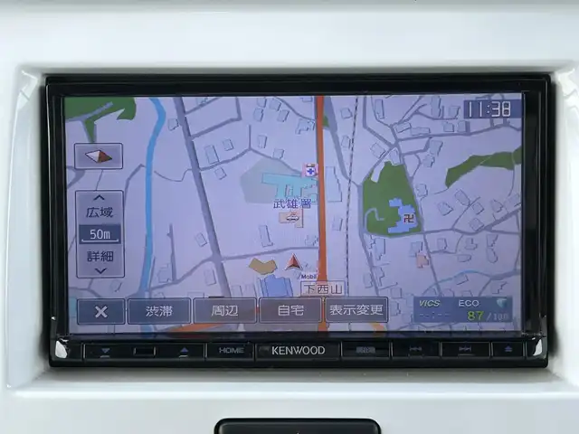 スズキ ハスラー X 佐賀県 2014(平26)年 7.8万km アーバンブラウンパールメタリック 衝突軽減システム/社外SDナビ/・ワンセグTV/・CD/DVD/運転席シートヒーター/HIDヘッドライト/プッシュスタート/純正15インチAW/ドアバイザー/電動格納ミラー/スペアキー×１/保証書/取扱説明書