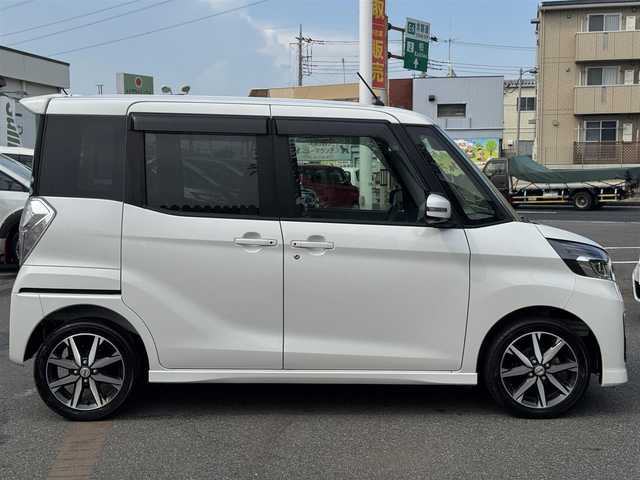 日産 デイズ ルークス HWS X Vセレクション 千葉県 2018(平30)年 2.8万km ホワイトパール ワンオーナー車/衝突軽減ブレーキ/オートハイビーム/純正SDナビ/フルセグTV/Bluetooth/全方位＆バックカメラ/サイドカメラ/両側電動スライドドア/リアシーリングファン/ドライブレコーダー/アイドリングストップ/LEDヘッドライト/ETC/保証書/取扱説明書/スペアキー