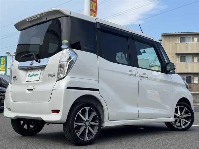 日産 デイズ ルークス HWS X Vセレクション 千葉県 2018(平30)年 2.8万km ホワイトパール ワンオーナー車/衝突軽減ブレーキ/オートハイビーム/純正SDナビ/フルセグTV/Bluetooth/全方位＆バックカメラ/サイドカメラ/両側電動スライドドア/リアシーリングファン/ドライブレコーダー/アイドリングストップ/LEDヘッドライト/ETC/保証書/取扱説明書/スペアキー
