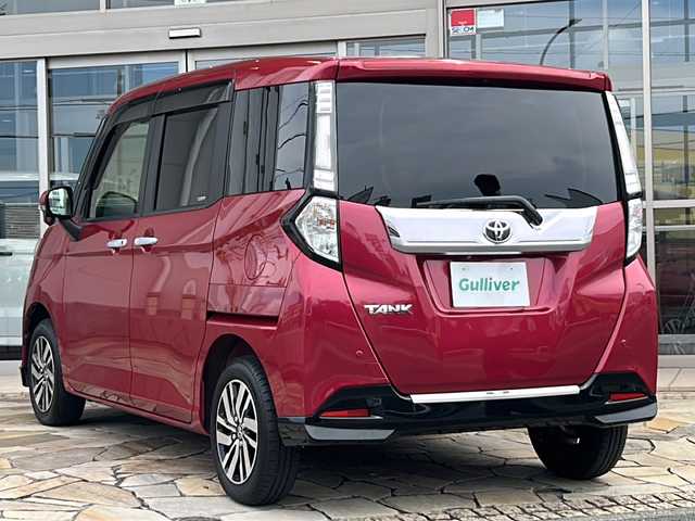 トヨタ タンク カスタムG S 静岡県 2017(平29)年 5万km マゼンタベリーマイカM 純正ナビ/CD/DVD/Bluetooth/フルセグ/AM/FM/SD//主要装備/・クルーズコントロール　/・コーナーセンサー　/・シートヒーター　/・アイドリングストップ　/・ドライブレコーダー　/・純正ナビ　/・バックモニター　/・オートライト　/・スマートキー　/・ステアリングリモコン　/・レーンキープ　/・ＬＥＤライト/・フォグランプ/・衝突軽減システム/・純正アルミホイール/・純正フロアマット/・プッシュスタート