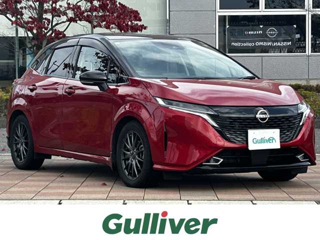 日産 オーラ G レザーエディション 福島県 2022(令4)年 6.9万km ガーネットレッド/スーパーブラック 2トーン ワンオーナー/純正ナビ/（CD/DVD/USB/BT）/フルセグ/レザーシート/デジタルインナーミラー/全方位カメラ/ドライブレコーダー/ETC2.0/レーダークルーズコントロール/プロパイロット/ブラインドスポットモニター/LEDオートライト/オートマチックハイビーム/衝突軽減ブレーキ/ポータブル充電/純正マット/プッシュスタート