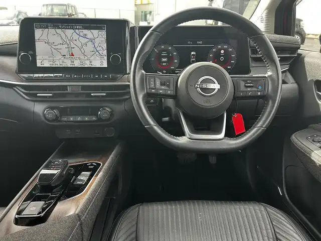 日産 オーラ G レザーエディション 福島県 2022(令4)年 6.9万km ガーネットレッド/スーパーブラック 2トーン ワンオーナー/純正ナビ/（CD/DVD/USB/BT）/フルセグ/レザーシート/デジタルインナーミラー/全方位カメラ/ドライブレコーダー/ETC2.0/レーダークルーズコントロール/プロパイロット/ブラインドスポットモニター/LEDオートライト/オートマチックハイビーム/衝突軽減ブレーキ/ポータブル充電/純正マット/プッシュスタート