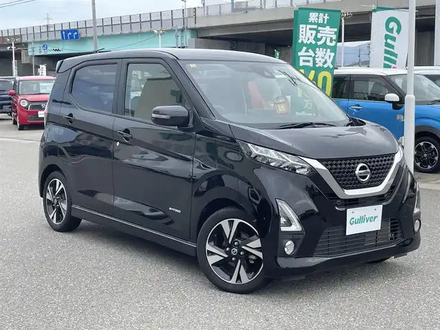 日産 デイズ HWS G ターボ プロパイロットED 石川県 2020(令2)年 1.6万km ブラック プロパイロット/純正9型ナビ/フルセグTV/アラウンドビューモニター/LEDヘッドライト/ETC/エマージェンシーブレーキ/純正アルミホイール/スマートキー/プッシュスタート/レーンキープアシスト/保証書