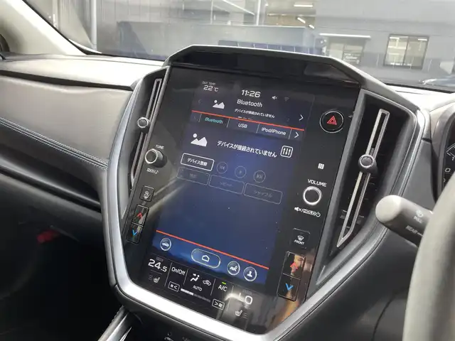 スバル レヴォーグ 1．8GT－H EX 滋賀県 2022(令4)年 1.8万km セラミックホワイト 純正11.6インチナビ/Bluetooth/USB/AppleCarPlay/AndroidAuto/フルセグTV/デジタルマルチビューモニター/全車速追従機能付クルーズコントロール/パワーバックドア/ETC/シートヒーター/パワーシート/パドルシフト/アイサイト/LEDヘッドライト/スマートキー/純正アルミホイール