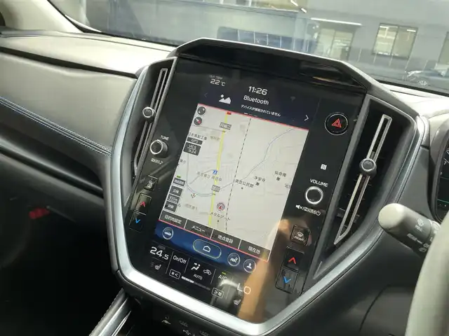 スバル レヴォーグ 1．8GT－H EX 滋賀県 2022(令4)年 1.8万km セラミックホワイト 純正11.6インチナビ/Bluetooth/USB/AppleCarPlay/AndroidAuto/フルセグTV/デジタルマルチビューモニター/全車速追従機能付クルーズコントロール/パワーバックドア/ETC/シートヒーター/パワーシート/パドルシフト/アイサイト/LEDヘッドライト/スマートキー/純正アルミホイール