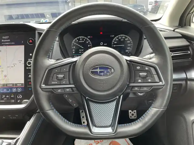 スバル レヴォーグ 1．8GT－H EX 滋賀県 2022(令4)年 1.8万km セラミックホワイト 純正11.6インチナビ/Bluetooth/USB/AppleCarPlay/AndroidAuto/フルセグTV/デジタルマルチビューモニター/全車速追従機能付クルーズコントロール/パワーバックドア/ETC/シートヒーター/パワーシート/パドルシフト/アイサイト/LEDヘッドライト/スマートキー/純正アルミホイール