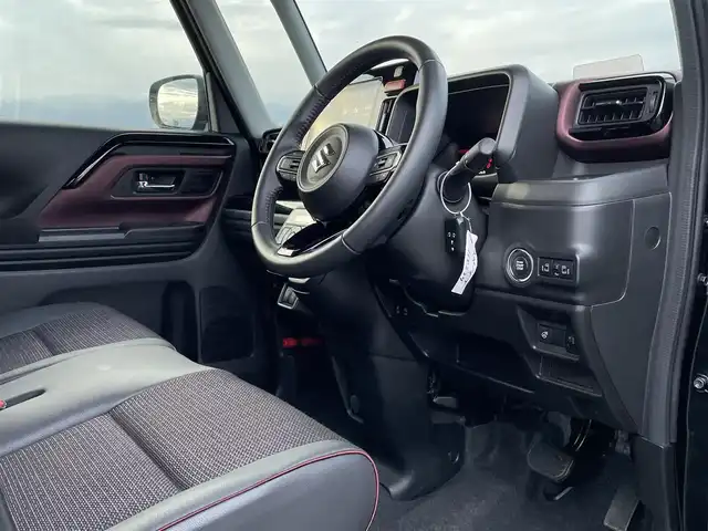 スズキ スペーシア カスタム HYBRID XS 新潟県 2024(令6)年 2万km ブルーイッシュブラックパール3 4WD/純正メモリナビ/BT/フルセグテレビ/全方位カメラ/衝突被害軽減ブレーキ/レーンキープアシスト/レーダークルーズコントロール/両側パワースライドドア/半革シート/シートヒーター /ステアリングヒーター/ステアリングスイッチ/コーナーセンサー/スマートキー/プッシュスタート/LEDヘッドライト/オートライト/オートハイビーム/フォグランプ/純正15インチアルミホイール