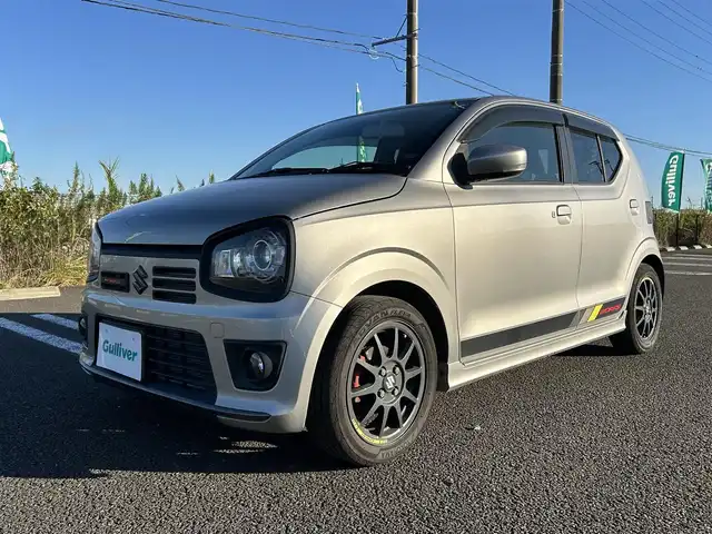 スズキ アルト ワークス 宮城県 2017(平29)年 10.1万km スチールシルバーM ユーザー買取/スマートキー/スペアキー/AAＣ/社外フロアマット/ドアバイザー/純正15インチアルミホイール