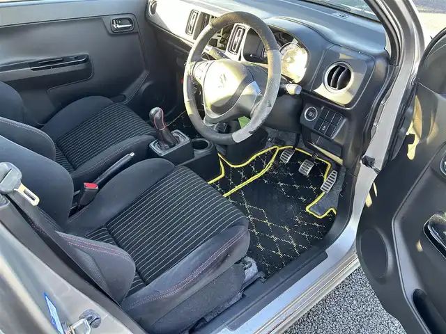 スズキ アルト ワークス 宮城県 2017(平29)年 10.1万km スチールシルバーM ユーザー買取/スマートキー/スペアキー/AAＣ/社外フロアマット/ドアバイザー/純正15インチアルミホイール