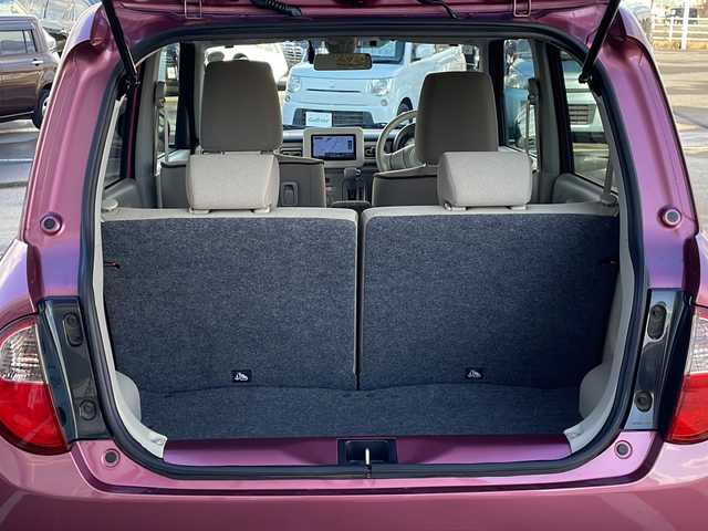 スズキ ラパン X 道東・釧路十勝 2015(平27)年 9.1万km カシスピンクパールメタリック ・４WD/・社外SDメモリナビ/（CD・DVD・BT・フルセグ・ラジオ）/・バックカメラ/・前席シートヒーター/・純正フロアマット/・アイドリングストップ/・ETC２.0/・社外エンジンスターター/・電動格納ミラー/・ウィンカーミラー/・ドアバイザー/・LEDヘッドリト/・オートライト/・横滑り防止装置/・衝突被害軽減ブレーキ/・保証書/・取扱説明書