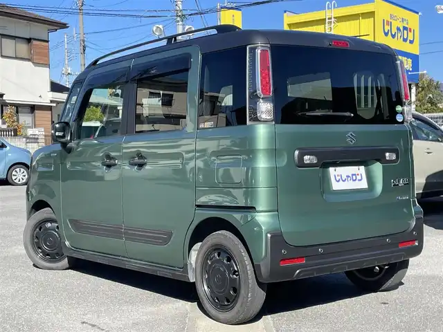 スズキ スペーシア ギア 山梨県 2019(令1)年 10.8万km ツールグリーンパールメタリック/ガンメタリック2トーンルーフ (株)IDOMが運営する【じしゃロン甲府店】の自社ローン専用車両になります。/こちらは現金またはオートローンご利用時の価格です。自社ローンご希望の方は別途その旨お申付け下さい/純正8インチメモリーナビ/（フルセグTV・DVD・CD・SD・BTオーディオ）/バックカメラ/両側パワースライドドア/ETC/スマートキー/前席シートヒーター/LEDヘッドライト/フォグランプ/オートライト/新車時保証書/取扱説明書