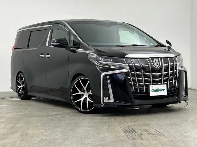 トヨタ アルファード S Aパッケージ 三重県 2018(平30)年 3.4万km ブラック /禁煙車//ツインサンルーフ//アルパインビックＸナビ/（フルセグ/CD/DVD/BT/FM/AM）//トヨタセーフティセンス//バックカメラ//両側パワースライドドア//レーダークルーズコントロール//レザー調シートカバー//LTA//クリアランスソナー//PCS//RSA//LEDオートライト//MST20インチAW//ステアリングスイッチ//ブリッツ車高調//ビルドインETC//プッシュスタート//スマートキー//スペアキー有