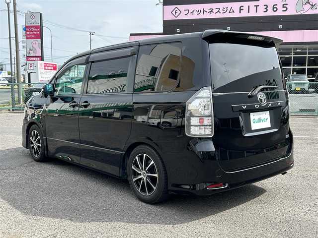 トヨタ ヴォクシー ZS 福島県 2010(平22)年 11.6万km ブラック 車外ナビ/（フルセグTV/CD/DVD/SD/AM・FM/USB/ipod)/バックカメラ/パドルシフト/ビルトインETC/オートライト（キセノン）/フォグランプ有/純正フロアマッド/ドアバイザー/ミラーウィンカー/プッシュスタート