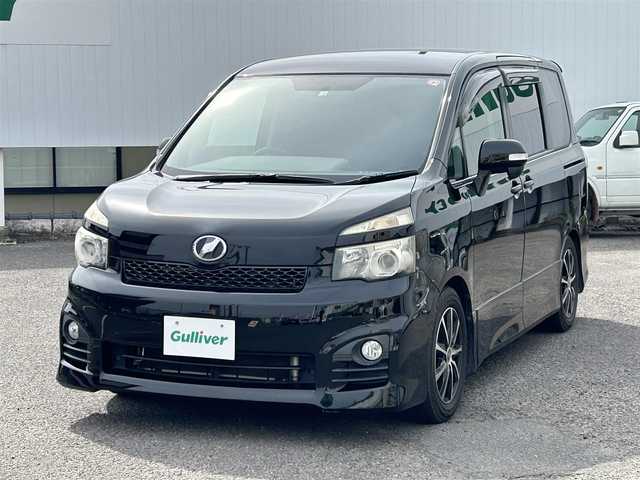 トヨタ ヴォクシー ZS 福島県 2010(平22)年 11.6万km ブラック 車外ナビ/（フルセグTV/CD/DVD/SD/AM・FM/USB/ipod)/バックカメラ/パドルシフト/ビルトインETC/オートライト（キセノン）/フォグランプ有/純正フロアマッド/ドアバイザー/ミラーウィンカー/プッシュスタート