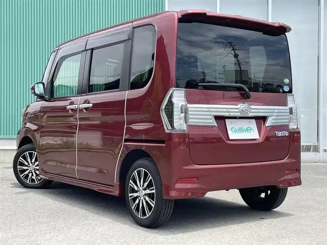 ダイハツ タント カスタムRS トップED LTD SAⅢ 福岡県 2019(平31)年 3.8万km ファイアークォーツレッドM スマートアシスト　/横滑り防止　/盗難防止　/コーナーセンサー　/バックカメラ　/全方位カメラ　/ＳＤナビ　/Ｂｌｕｅｔｏｏｔｈ　/フルセグＴＶ　/純正アルミホイール　/プッシュスタート　/スマートキー　/ＬＥＤヘッド/シートヒーター/ベンチシート/両側パワスラ