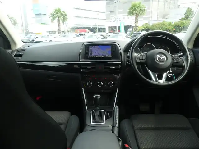 マツダ ＣＸ－５ XD 千葉県 2014(平26)年 5.9万km クリスタルホワイトパールマイカ 純正SDナビ/地デジTV/【DVD/CD再生機能　Bluetooth接続】/バックカメラ/クルーズコントロール/パドルシフト/ETC/HIDヘッドライト/フォグライト/純正19インチアルミホイル/サイド/カーテンエアバッグ/アドバンストキーレスエントリー