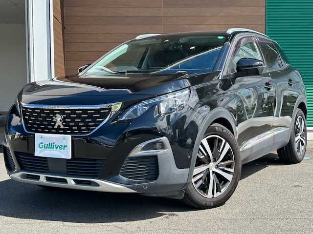 プジョー ３００８ アリュール LEDパッケージ 静岡県 2017(平29)年 3.1万km 黒 ワンオーナー/純正ナビ/サンルーフ/ETC/ドライブレコーダー(前方録画)/LEDヘッドライト/スマートキー/スペアキー１/プッシュスタート/コーナーセンサー/ブラインドスポットモニター/ハーフレザーシート/バックカメラ＆左サイドカメラ/純正フロアマット/保証証/取扱説明書