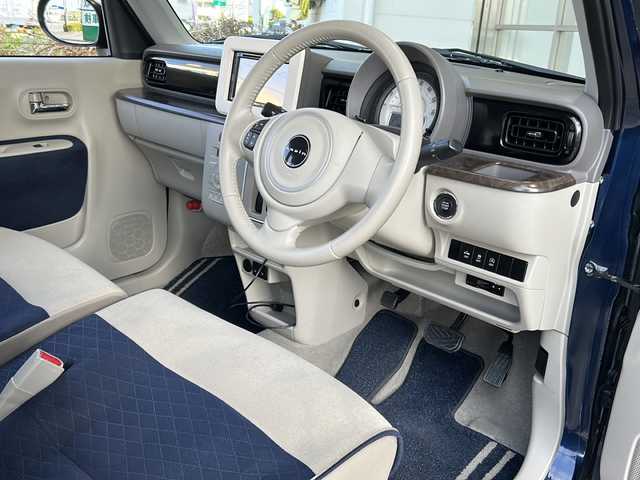 スズキ ラパン モード 静岡県 2019(令1)年 3.4万km ノクターンブルーパール ディスプレイオーディオ/FM/AM/CD/DVD/Bluetooth/USB/ipod/AUX/主要装備/・シートヒーター　/・アイドリングストップ　/・ステアリングリモコン　/・ＥＴＣ　/・オートライト　/・横滑り防止装置　/・衝突軽減システム　/・ディスプレイオーディオ　/・純正ホイールキャップ　/・スマートキー　/・プッシュスタート/・純正フロアマット