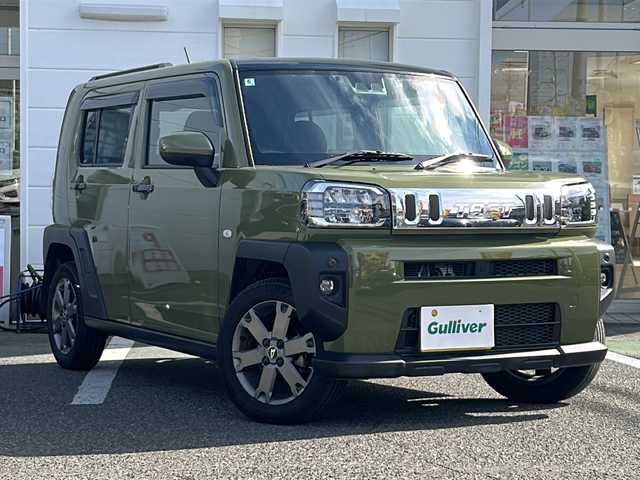 ダイハツ タフト G ターボ 愛知県 2020(令2)年 2.8万km フォレストカーキメタリック /禁煙車/スカイフィールトップ//純正9インチディスプレイオーディオ//フルセグTV/Bluetooth//AppleCarplay・AndroidAuto//バックカメラ/ETC//ドライブレコーダー//スマートアシスト//衝突被害軽減ブレーキ//車線逸脱抑制機能//アダプティブクルーズコントロール/　（全車速追従機能付き）//先行車発進お知らせ//前席シートヒーター//LEDオートライト//電動格納ミラー//純正１５インチアルミ//電子パーキング//ブレーキホールド//コーナーセンサー//純正フロアマット//純正ドアバイザー//ISOFIX//ルーフレール//新車保証書/取扱説明書//スペアキー×１//車検R9年６月２３日まで//登録時走行２７２６９ｋｍ