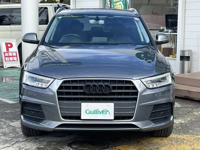 アウディ Ｑ３ 1．4 TFSI スポーツ 神奈川県 2016(平28)年 6.2万km グレー 純正HDDナビ/　（CD・DVD）/フルセグTV/バックカメラ/黒革シート/前席シートヒーター/LEDヘッドライト/パワーバックドア/コーナーセンサー/スマートキー×2/ETC/保証書/取扱説明書/H29/30/R3/R5記録簿有り