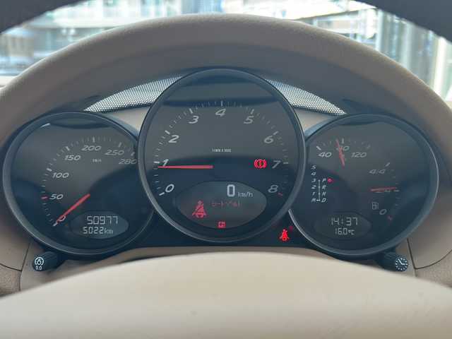 ポルシェ ボクスター 兵庫県 2006(平18)年 5.1万km 赤 オープンカー/社外ナビ/　AM/FM/CD/DVD/ワンセグTV/ビルトインETC/前方ドライブレコーダー/シートヒーター（D+N席）/純正フロアマット/アンチロック・ブレーキ・システム/純正アルミホイール（17インチ）/エアバッグ（W+サイド）/保証書/取扱説明書