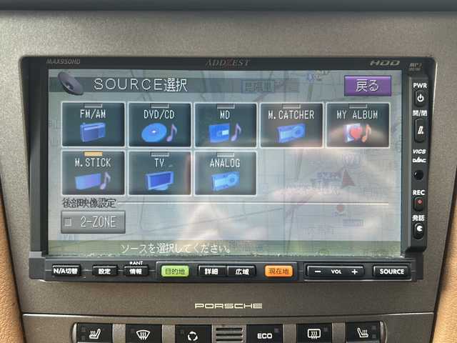 ポルシェ ボクスター 兵庫県 2006(平18)年 5.1万km 赤 オープンカー/社外ナビ/　AM/FM/CD/DVD/ワンセグTV/ビルトインETC/前方ドライブレコーダー/シートヒーター（D+N席）/純正フロアマット/アンチロック・ブレーキ・システム/純正アルミホイール（17インチ）/エアバッグ（W+サイド）/保証書/取扱説明書