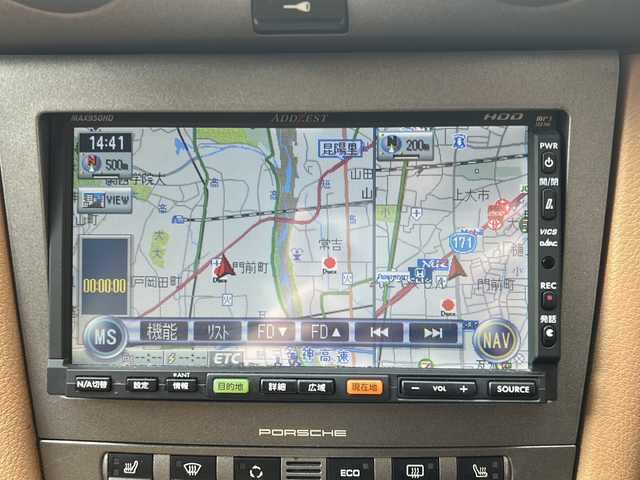 ポルシェ ボクスター 兵庫県 2006(平18)年 5.1万km 赤 オープンカー/社外ナビ/　AM/FM/CD/DVD/ワンセグTV/ビルトインETC/前方ドライブレコーダー/シートヒーター（D+N席）/純正フロアマット/アンチロック・ブレーキ・システム/純正アルミホイール（17インチ）/エアバッグ（W+サイド）/保証書/取扱説明書