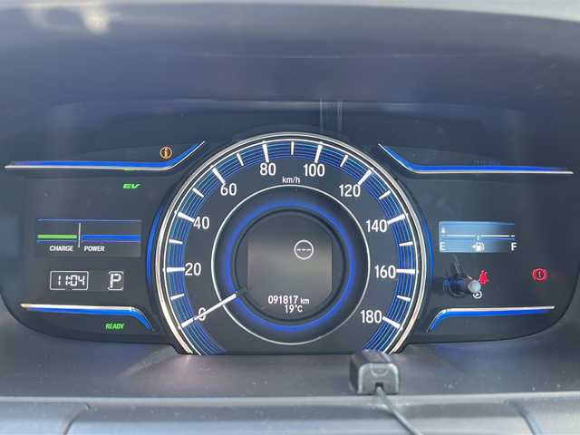 ホンダ オデッセイ ハイブリッド アブソルート ホンダセンシング 茨城県 2017(平29)年 9.2万km プレミアムヴィーナスブラックP 純正ナビ（VXM-175VFEi）/【フルセグTV/CD/DVD/Bluetooth】/バックカメラ/純正フリップダウンモニター/両側パワースライドドア/ホンダセンシング/衝突軽減ブレーキ/レーダークルーズコントロール/レーンキープアシスト/先行車発進お知らせ機能/横滑り防止装置/ECON/黒ハーフレザーシート/運転席パワーシート/純正17インチAW/オートライト/LEDヘッドライト/フォグランプ/革巻きステアリング/ステアリングスイッチ